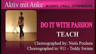 Do it with passion - Line Dance - Niels Poulsen - teach and learn with Anke