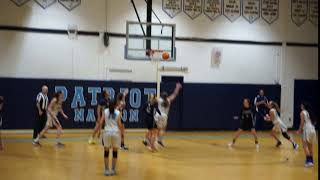 Tanya Elsbree off balance scoop for hoop for Freehold Twp