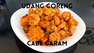 Resep Udang goreng cabe garam