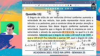 UFPR - SEMANA 25 (M1) - Rui Lima - FUNÇÃO AFIM