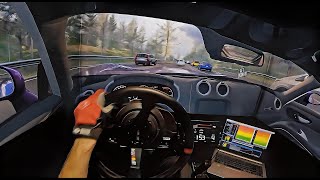 Cutting up Traffic on Highway - Assetto Corsa I Steering Wheel Gameplay