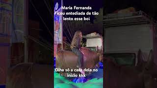 Desafio da Maria Fernanda no touro mecânico com alegria contagiante #music #criança #desafioemfamili