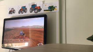 Jogando farming simulator 19