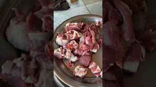 Mutton Shinwari Karahi preparation #food #youtubeshorts #shorts #viralvideo