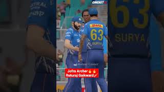 Ruturaj Gaikward Wicket! Jofra Archer! #shorts #cricket22