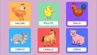 Aprende los animales con nuestras tarjetas didácticas | Aprende con Gael y Owen