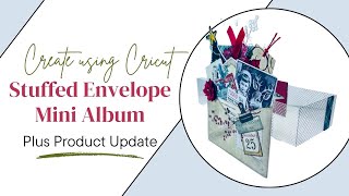 Create using Cricut Design Space | Stuffed Envelope Mini Album