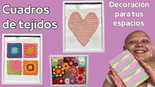 CUADROS de TEJIDOS / CUADROS DECORATIVOS FACILES de hacer! 3 DIY - hazlo tú mismo 🧶