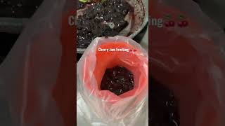 How i make cherry jam For frosting my cupcake🍒🍒