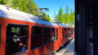 Ride on a Matterhorn railway train to Zermatt 🇨🇭