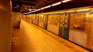 GVB M5 107/108 coming in & M2 16 + 23 departing  @ Amsterdam Central Subway Station