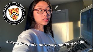 STUDY VLOG | a productive college exam week in my life | lots of studying & hauls