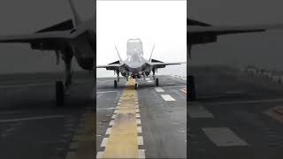 Amazing F-35B vertical landing on aircraft #shorts