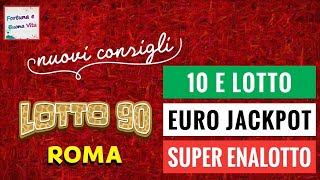 NON SOLO LOTTO per 11 e 12 Ottobre