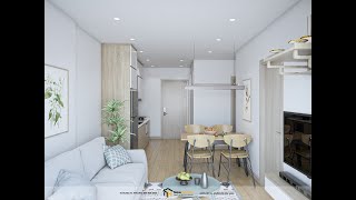 THIẾT KẾ GAM MÀU SÁNG NHẸ NHÀNG VÀ TINH KHIẾT_Dự án Sakura_New Homes thiết kế và thi công nội thất