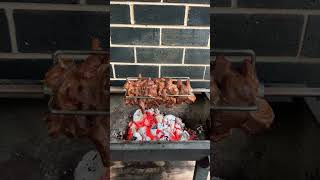 Lamb on the mighty jumbuck! #bbq #shorts #bunnings #rotisserie