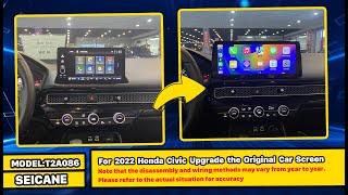 2022 Honda Civic Radio Upgrade - New CarPlay & Android Auto Integration