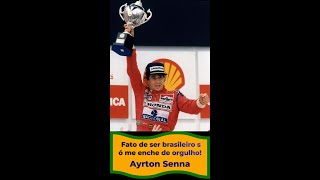 Ayrton Senna foi um Herói! #AyrtonSenna #Fórmula1 #Herói #LendaDoAutomobilismo #Tricampeão