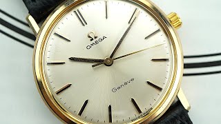 CRISP Omega Geneve w White sunburst dial - ref 132.019, cal 601 from 1967