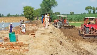 Mostly Tractor and people Stop at Flood water//Hakeem Punjab Tractor