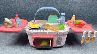 7 Minutes Satisfying with Unboxing Cute Pink Kitchen Playset Cooking Toys Collection ASMR