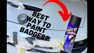 BLACKING OUT BADGES ON MY DODGE CHARGER **SUPER EASY** + PLANS FOR THE CHANNEL