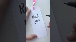 Easy bookmark idea part3|Lettering artwork by brush pens|Modern Calligraphy#shorts #art #calligraphy