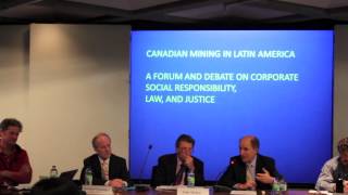 Canadian Mining in Latin America Forum and Debate at McGill