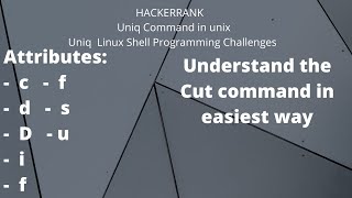 Tutorial | Knowledge | Uniq command in unx