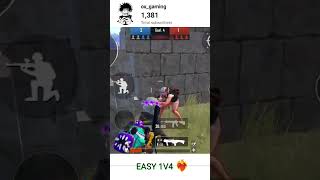 999 iq easy 1v4 clutch battleground mobile India 1v4 clutch @touopgaming