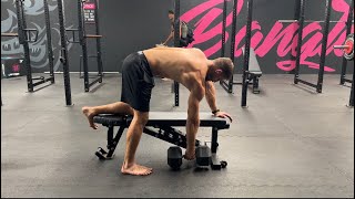 Dumbbell Bent Over Row Bench Supported | Kettlebells and Conditioning | Bangtao