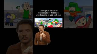 South Park chibi drawing (Pedro Pascal meme) - #viral #digitalart #artist #southpark #creek