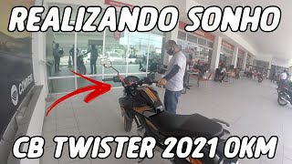 REALIZANDO SONHO! TIRANDO CB TWISTER 2021 0KM DA HONDA