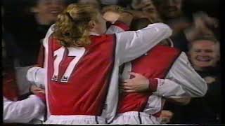 EPL 1998 Arsenal 3 vs Leeds United 1 at Highbury