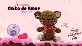 🌺 Osito de Amor 💕 Amigurumi tutorial paso a paso