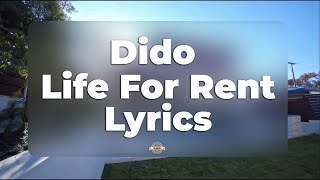 Dido - Life For Rent (lyrics)