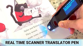 Scanner Reader Pen Language Translator Device for Meeting, Travelling, Vacation, School, Black