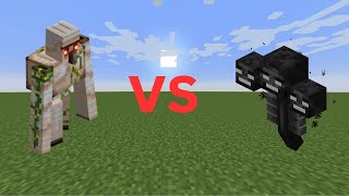 IRON GOLEM VS WITHER | MINECRAFT