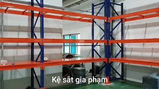 Kệ chứa hàng công nghiệp 2000kg/tầng | Kệ sắt gia phạm