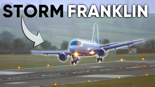 (4K) Aer Lingus A320 TENSE LANDING during STORM FRANKLIN  (Bristol Airport, 21st February 2022)