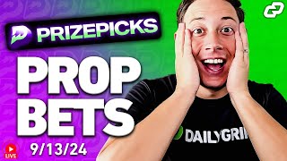 TOP PRIZEPICKS NFL, CFB, MLB & Esports PLAYER PROPS for TODAY 9/13! (LIVE)