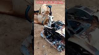 Stihl ms 382 repair, chainsaw repair machine, tree cutting machine #shorts #repair #howtorepair