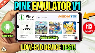 🔥 PINE EMULATOR ANDROID *LOW-END* DEVICE TEST | BEST NINTENDO SWITCH EMULATOR ON MALI GPU