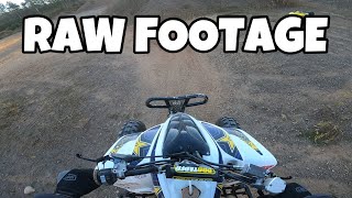 Yamaha Raptor RIPPING Through Trails! (Raw Audio+Footage)