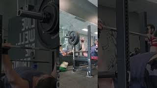 345lb/156kg Bench Press ×2 #gym #benchpress