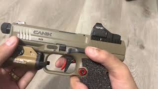 Canik TP9 Elite combat with TLR-1HL and Vortex Viper. Trigger pull and Reset