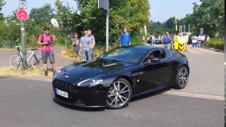 Aston Martin V8 Vantage S leaving Cars and Coffee Düsseldorf