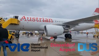 TRIPREPORT | A320 VIE-DUS | Wien Düsseldorf with the First Austrian Airlines A320 with sharklets