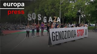 Manifestación en Pamplona para reclamar el fin del "genocidio" en Gaza