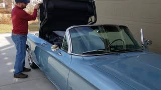 Power Convertible Top Video - 1964 Corvair Monza Spyder Convertible